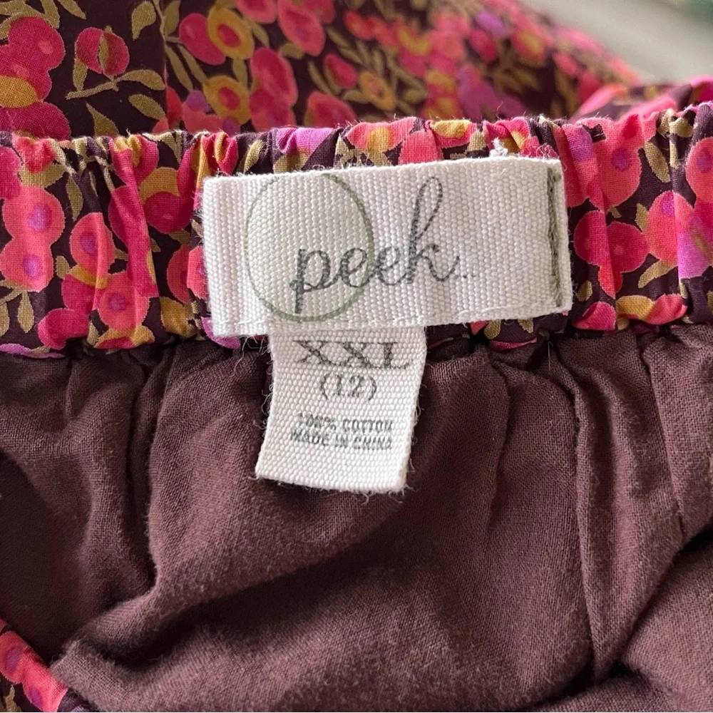 •Peek• Girls Pull-On Floral A-Line Skirt - Size 12
